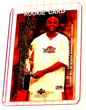 Lebron James Rookie 2003 Upper Deck Set Basketball Game Lakers Card Champion #18. rookie card picture