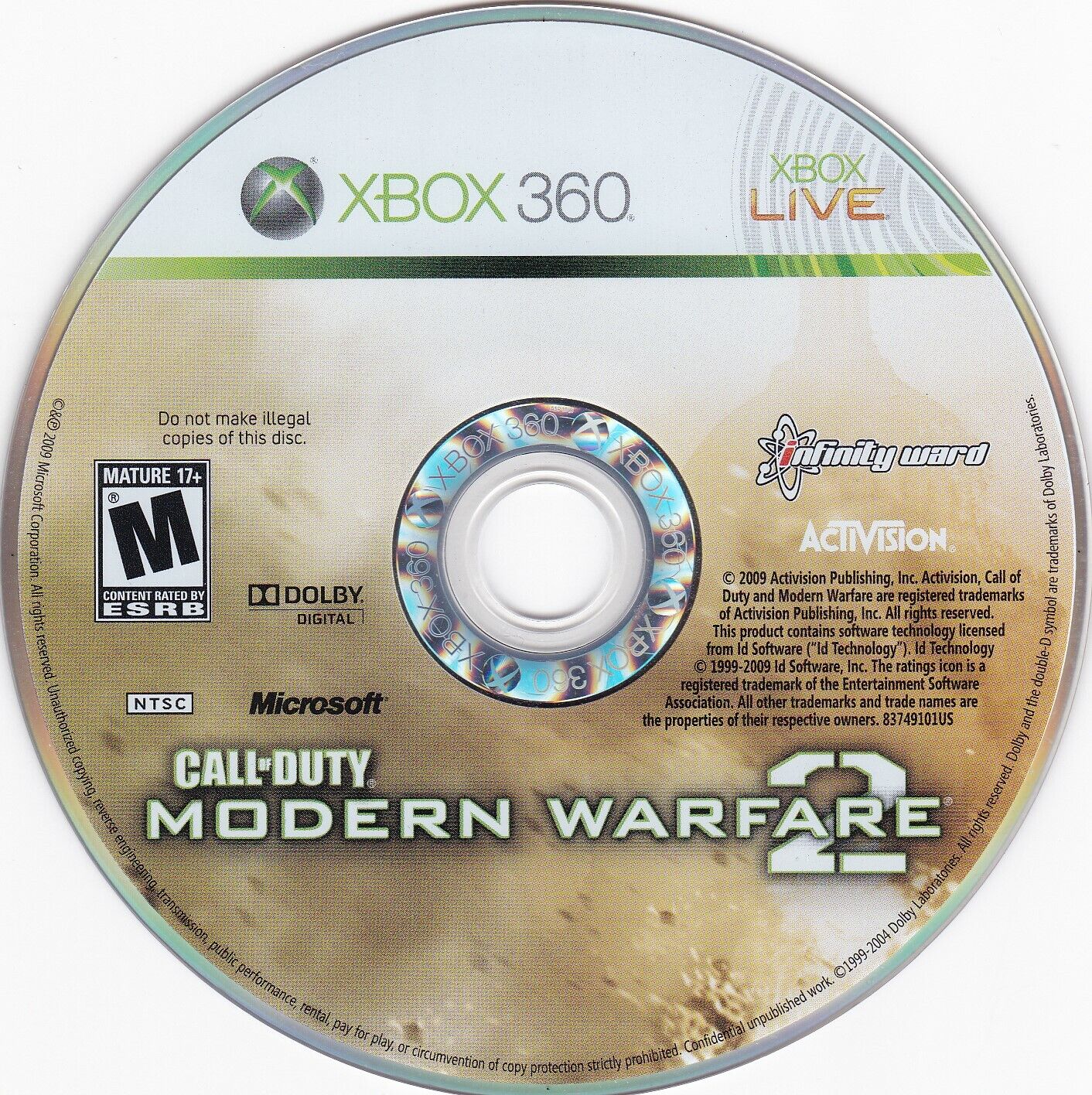 Call of Duty MW2 Modern Warfare 2 - Xbox 360 Mídia Física Original Usado -  Escorrega o Preço