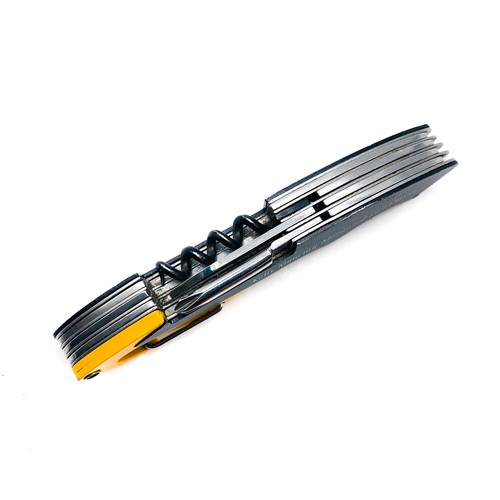Garrity Multi Tool Knife, Corkscrew, Screwdriver, Saw Blade, Opener w/ Sheath - Picture 7 of 11