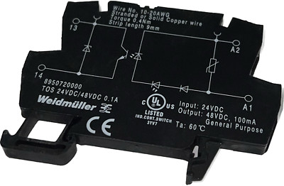 Weidmüller Optokopplerrelais 8950720000 0.1 A Schaltspannung (max.): 48 V/DC 1
