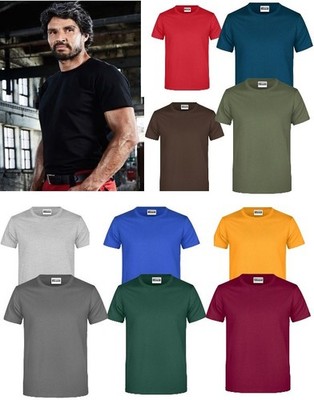 5er Pack J&N T-Shirt Rundhalsshirt Kurzarm Shirt Arbeitsshirt 180g/m²  S - 5XL