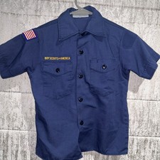 Cub Scout Boy Scouts BSA UNIFORM SHIRT Youth Small Short Sleeve F53