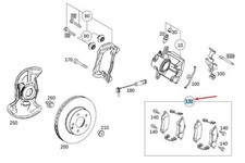 MERCEDES-BENZ SLK R172 Bremsbeläge vorne A0004209004 NEU ORIGINAL