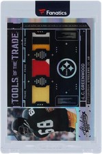 L.C. Greenwood Steelers 2010 Panini Absolute Triple GU Relic #45 #46/49 Card