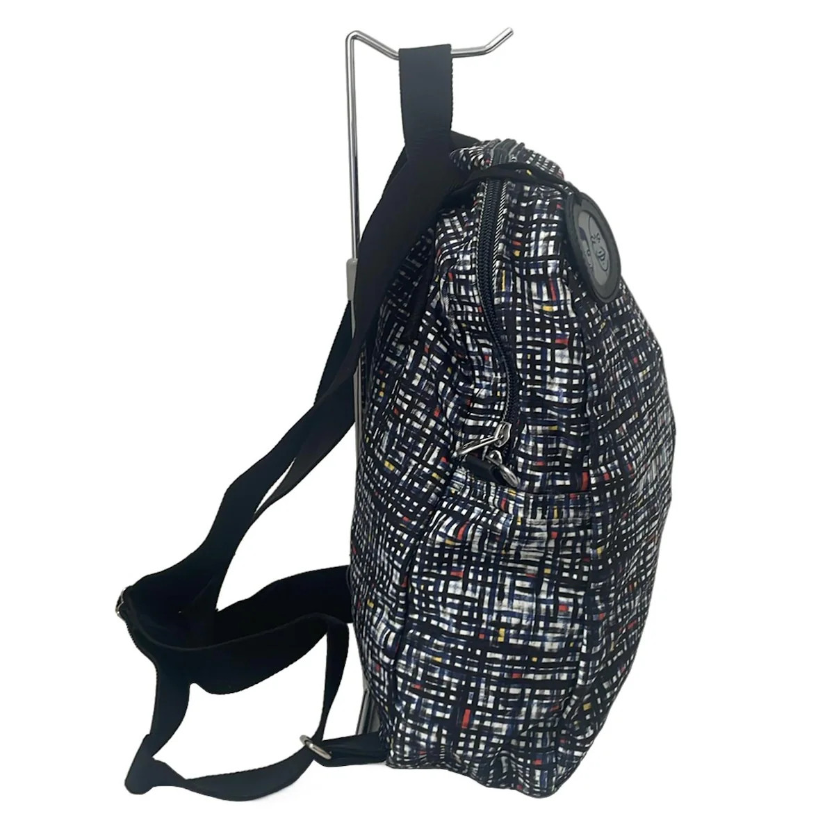 jack gomme - White Dark Navy Multi Cotton Backpack