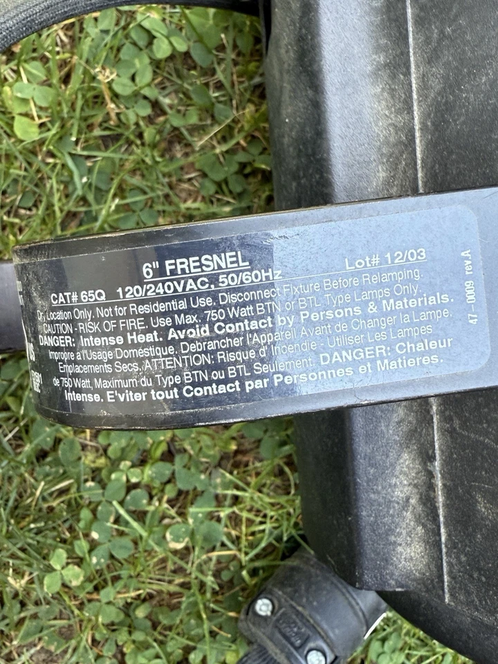 Altman 65Q Fresnel Studio Stage Light New York Theater Working W/halogen Bulb - Image 2 of 4