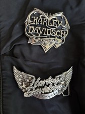 Harley-Davidson Motorcycle Belt Buckle Lot of Heart Logo  Wing Design