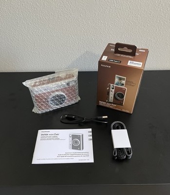 Fujifilm Instax Mini Evo Hybrid Instant Camera - Brown