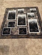 Serene Scenes quilt, Throw, wildlife, outdoors, Handmade. Square 58  By 58  