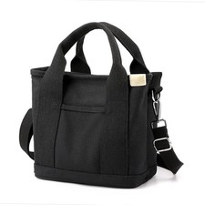 Women Large Capacity Handbags  Shoulder Bags Canvas Tote Bag Zip Crossbody Bag