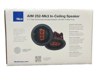 SpeakerCraft Nice AIM252-MK3  5.25''  In-Ceiling Speaker White ( Each)