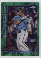 2025 Topps Chrome Green Lava Refractor /99 Javier Sanoja #76 12fr