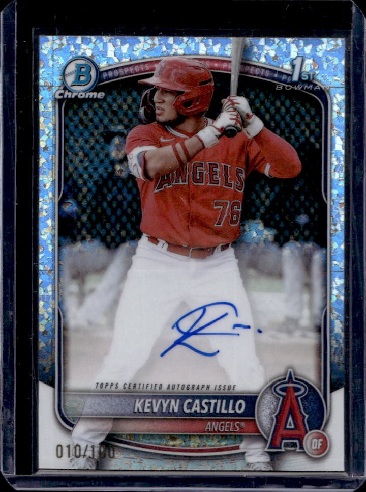 2025 Bowman Kevyn Castillo Chrome Auto Mini-Diamond Refractor 1st #10/100