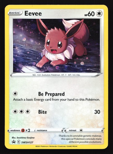 Eevee SWSH127 Sword & Shield Promo Card