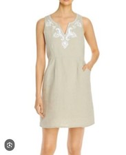 Tommy Bahama Dress Dancing Diamond Size XS Linen Cotton Mini Resort Tropical
