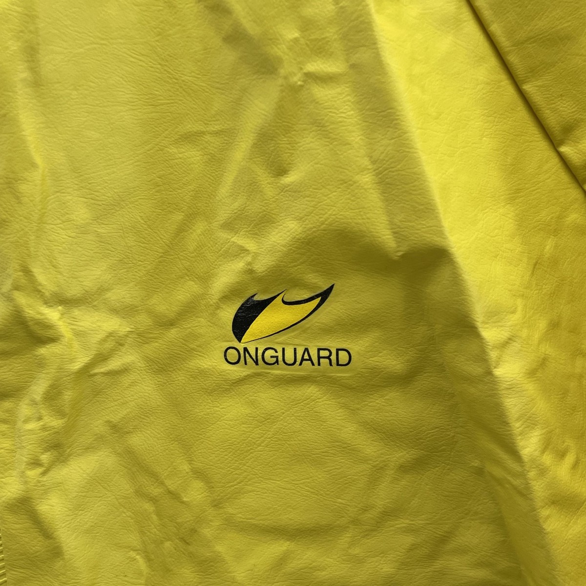 OnGuard Yellow Rain Jacket Mens XL Outdoor Gorpcore Utility Safety Workwear Hike View 3