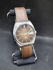 Vintage Seiko SQ Quartz 4004 4638-6009 Men’s Watch – Brown Dial –