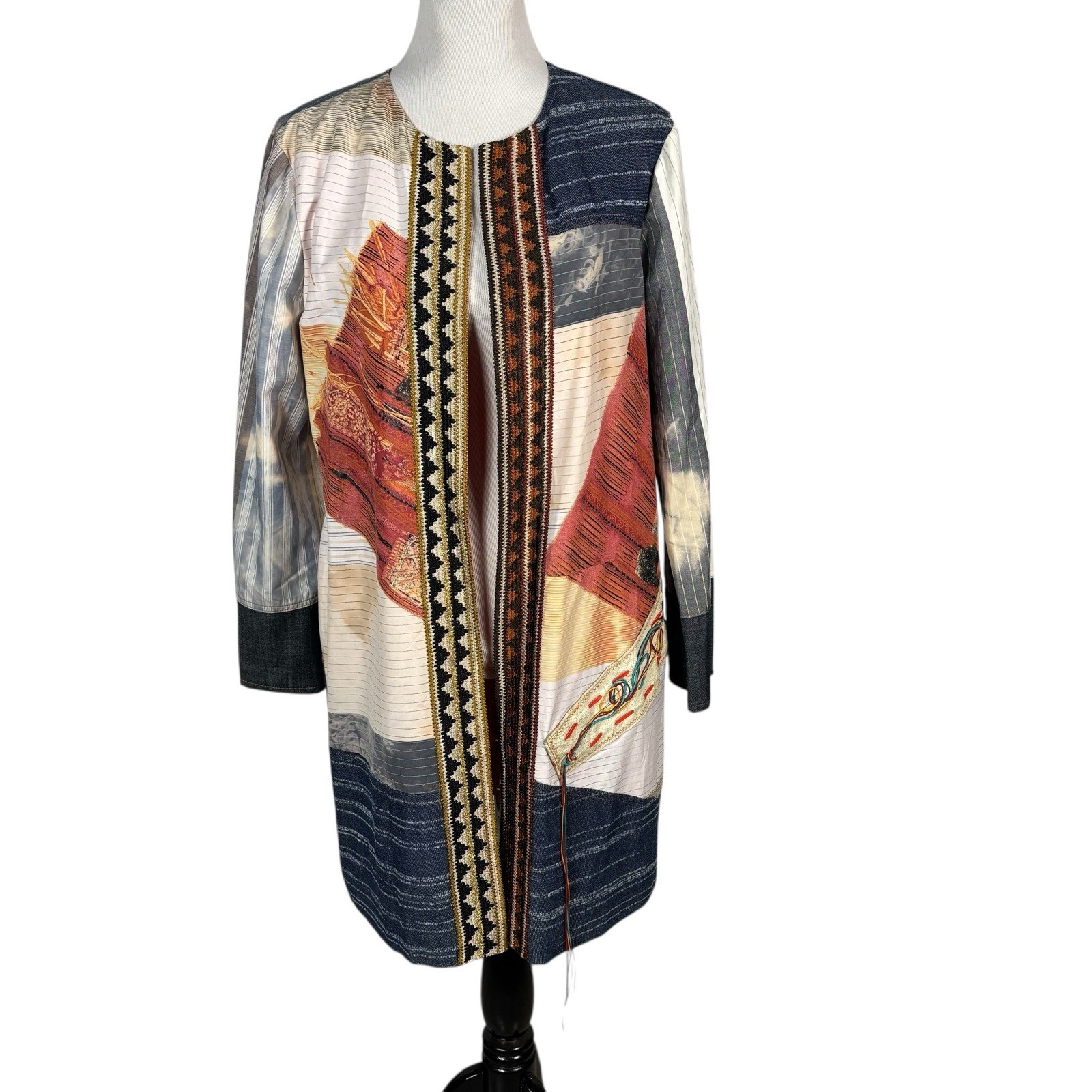 Save The Queen Multicolor Patchwork Jacket Blazer… - image 1