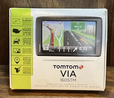 TomTom VIA 1605 M - US Canada & Mexico Automotive Mountable Working Condition