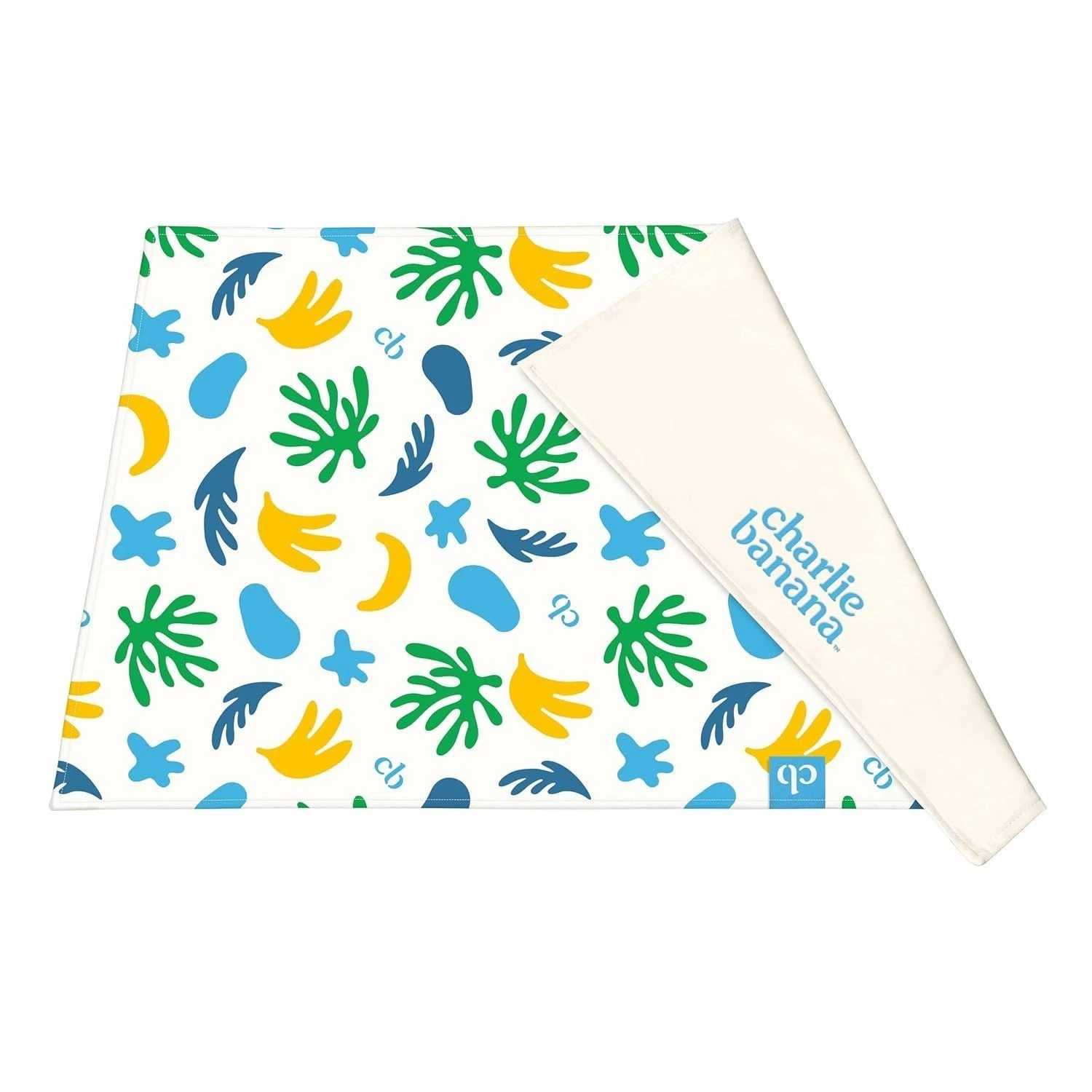 Charlie Banana Baby Reusable and Washable Ultra Soft Cotton Changing Pad - Leaf