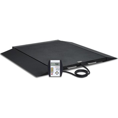 Detecto 6600 Portable Wheelchair Scale 1,000 lb x 0.2 lb BMI WiFi w/ AC Adapter