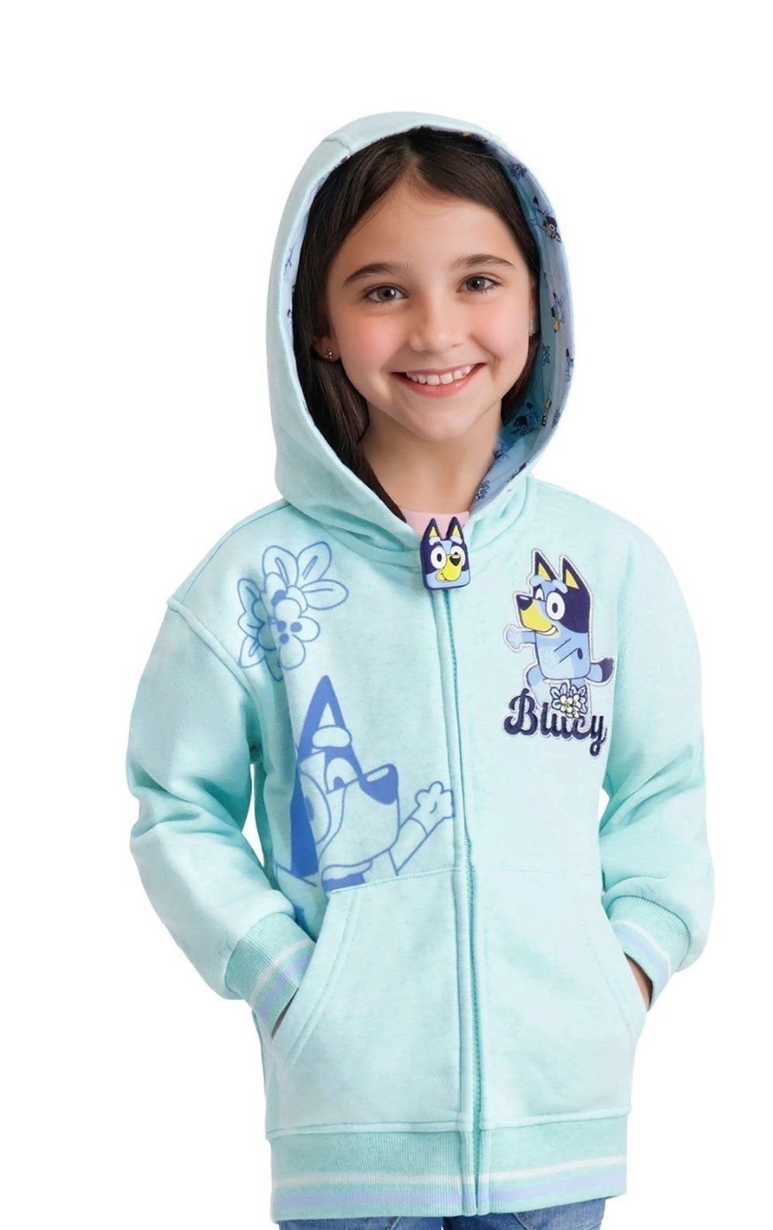 Bluey Licensed Character Girls' Jacket Zip Up Hoodie U pick Size New