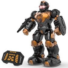 STEMTRON Robot Toys for Kids, Programmable Remote Control Robot with Intellig...
