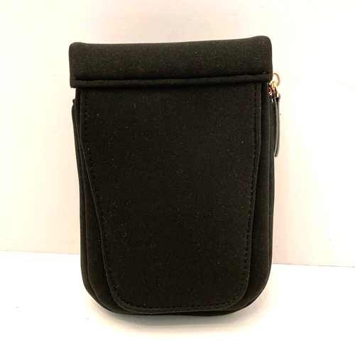 Bolsetta RFID Black Neoprene Hip Pouch Beltfree Bag Magnetic Attach Zip Top - Picture 3 of 9