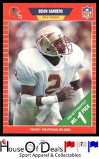 1989 Pro Set #486 Deion Sanders Atlanta Falcons Football card