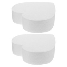 2 Pcs Cake Baking Accessories Practicing Dummies Polystyrene Dummy Wedding