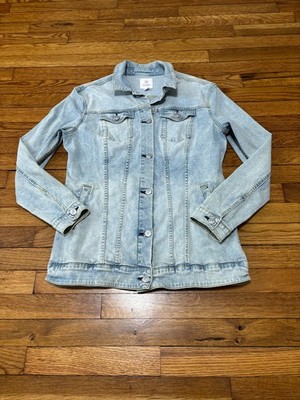 LuLaRoe Women's Denim Jean Jacket Light Wash Blue Stretch Denim Size Medium