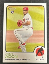 2022 Topps Heritage High Number Joan Adon Rookie Card #688 Nationals Pitcher VG