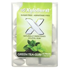 Xylitol Gum, Green Tea, 25 Pieces