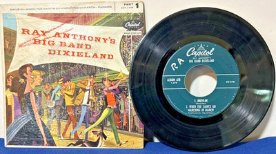 Ray Anthony's 45 rpm EP Big Band Dixieland Part 1 EAP 1-678, 4 Music Pieces 1955