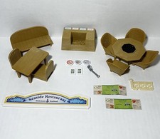 Calico Critters Seaside Restaurant Furniture Accessories Lot Replacement Sign