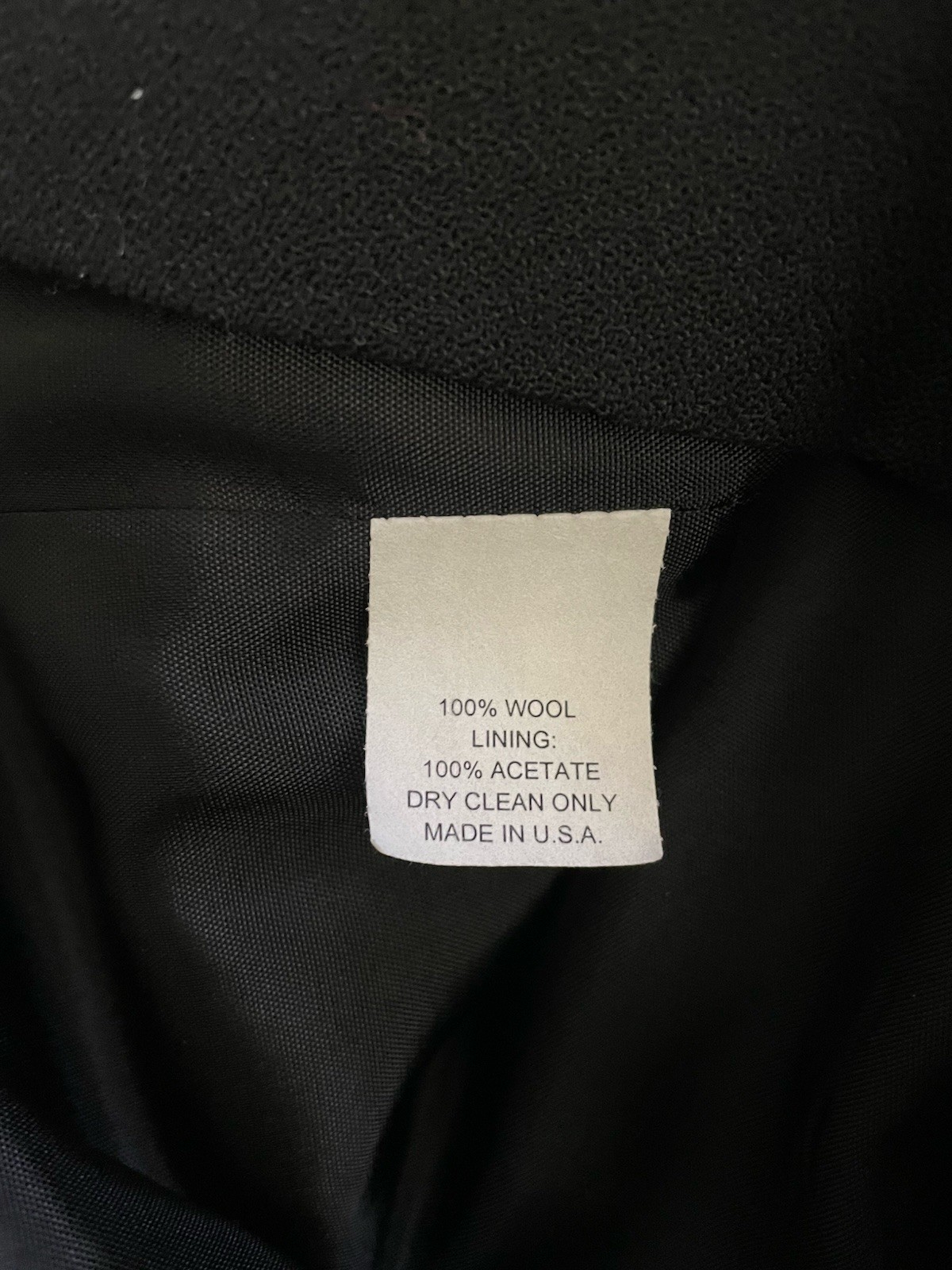 Jonathan Michael Black Button Front Lined Wool Bl… - image 6