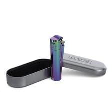 Clipper Metall Feuerzeug: Jet Flame Matt Silber/Silver