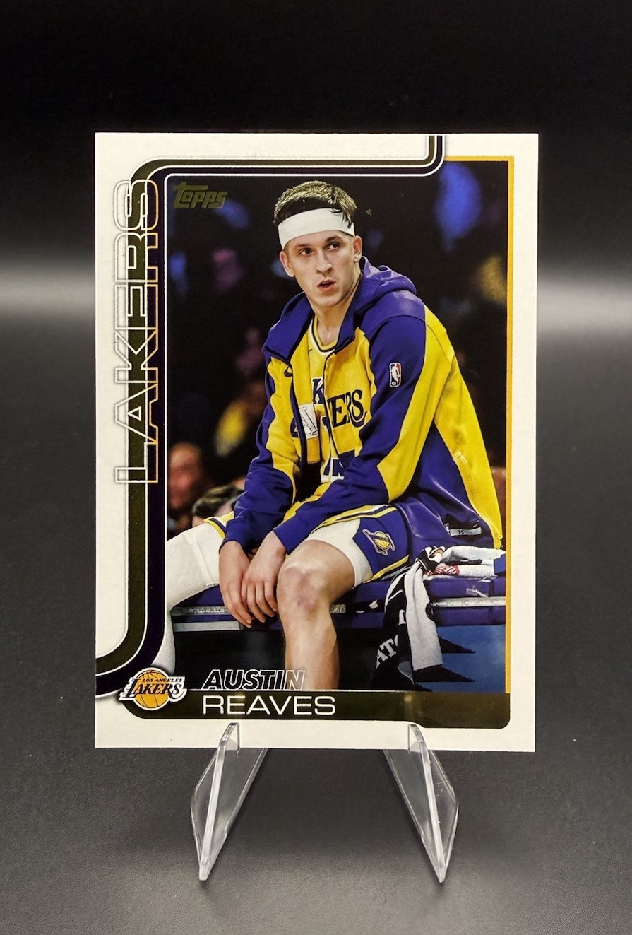 Topps 2025-26 Austin Reaves Golden Mirror #151 Los Angeles Lakers Basketball