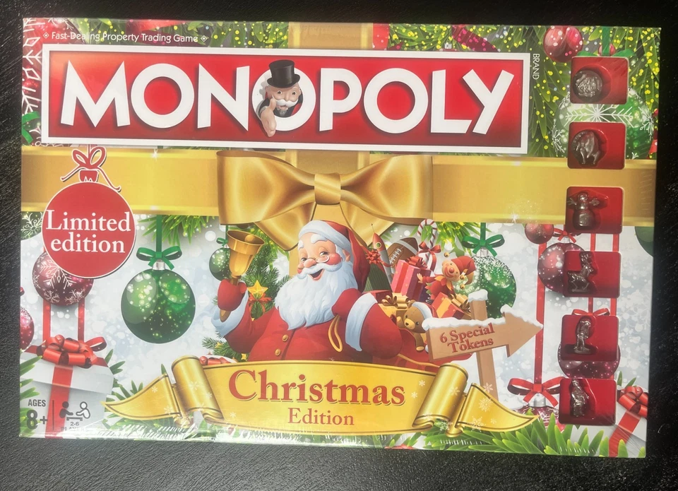 Christmas Monopoly Official Limited Special Edition Festive Family Board Game - Image 3 of 4