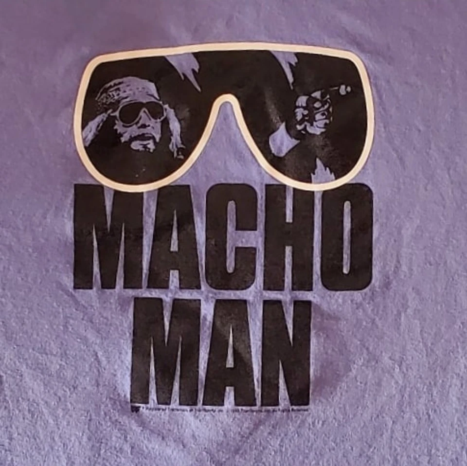 WWF Macho Man Randy Savage Vintage Wrestling Shirt 80s WWE WCW NWO ECW TNA ROH - Image 2 of 4