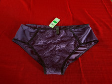 Natori Imperial Girl Brief Style 776283 Blueberry/Black L