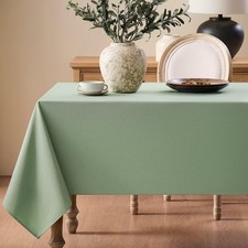 Faux Linen Tablecloths for Rectangle Tables, Burlap Textured Table Cloths