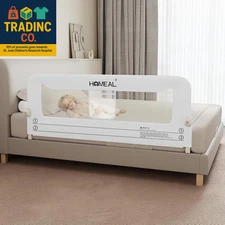 59In Foldable Toddler Bed Rails, Bed Rail for Toddlers with U-Shape Base, Baby B