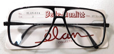 Vintage ELAN 604 Col. 3 Black 57/13 Carbon Eyeglass Frames New Old Stock 33