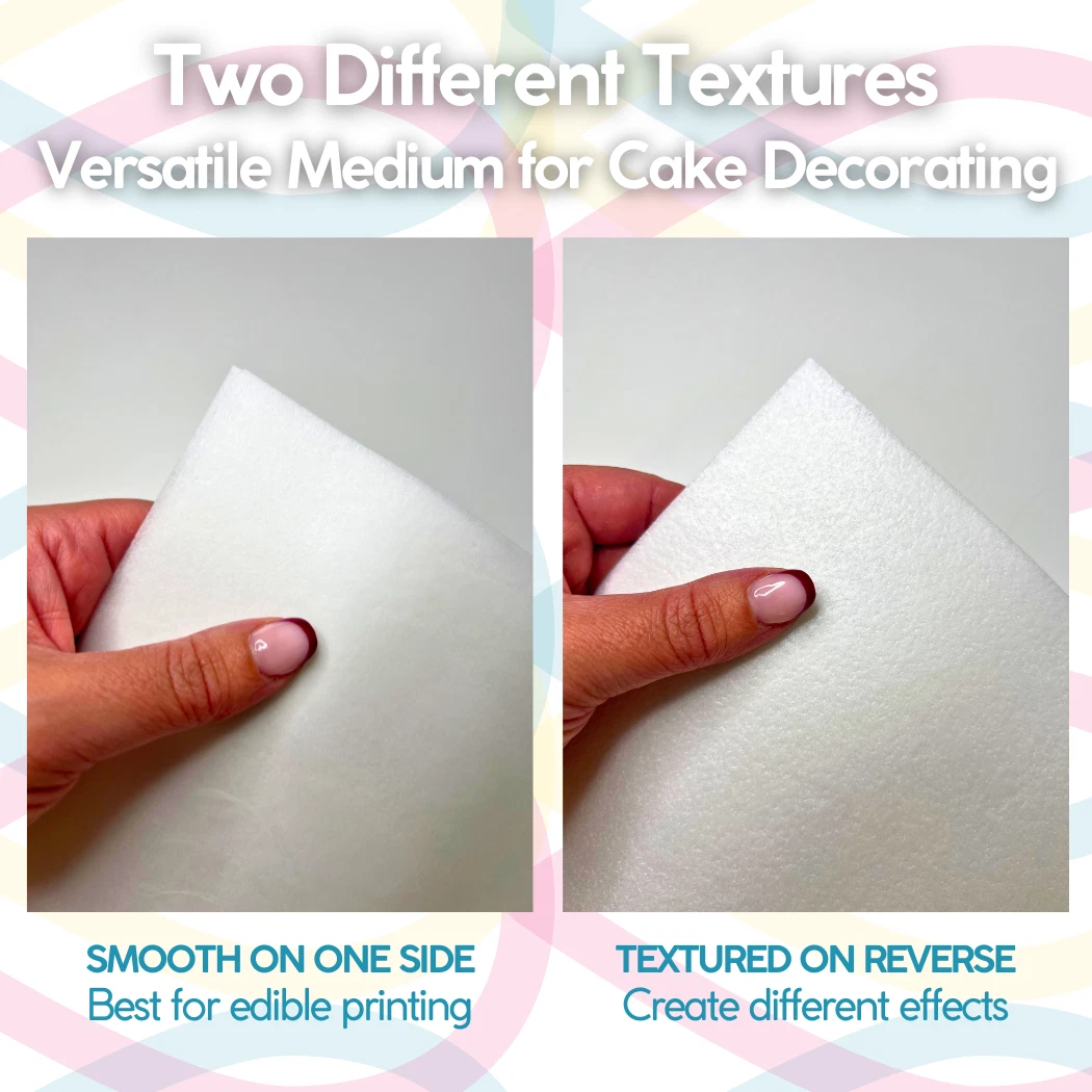 EPS A4 Oblatenpapier 0,4 mm (Reispapier) für essbaren Druck & Kuchen (25 Blatt)