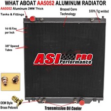 4row Black Radiator For 2005-2007 Ford F250 F350 F550 F53 6.0l 6.8l Powerstroke