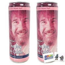 Bob Ross The Joy of Calm Peaceful Passion Fruit Calming Sparkling Beverage (2pk)