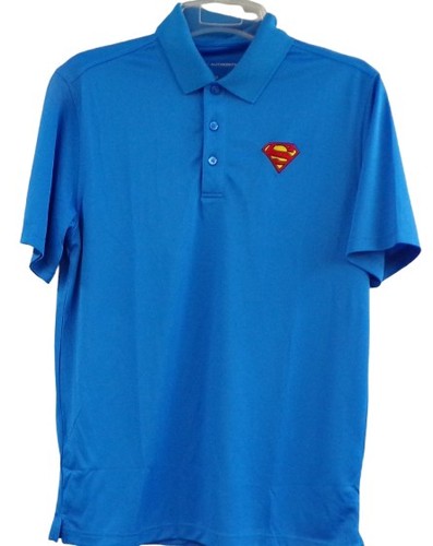  Polo uomo Superman Insignia ricamata XS-6XL, LT-4XLT Krypton Lex Luther nuova - Foto 1 di 26
