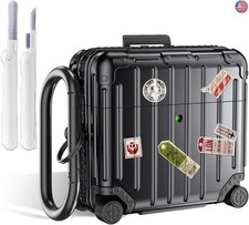 KOREDA Compatible with AirPods 4 Case Cover, Funny Suitcase Design Case for