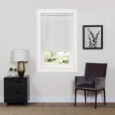 Cordless Room Darkening Mini Blind - 33 Inch Width, 64 Inch Length, 1" Slat Size
